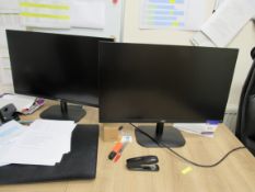 2 x AOC 27” LCD Monitors