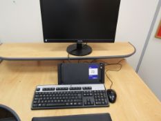 Microsoft Surface Dock Plus Connecting Leads to a Philips 243V5 24” Monitor, Keyboard and Mouse