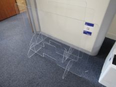 3 x Perspex desk dividers/covid screens
