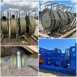 Major Online Auction of Heavy Duty Lay Flat Pipeline, Marine Diesel Engines, Generators, Powerpacks, Water Pumps etc. NO BUYERS PREMIUM