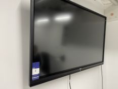 IIyama 55” flat screen monitor with remote
