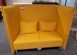 Naughtone Cloud Two Seat High Back Sofa with integrated plug socket and USB charger (Finish – Camira