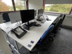 6 Workstations, 6 Chairs etc