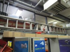 14 tread triple extension aluminium ladder