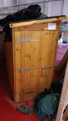 5 x 3 pent shed (short tool store), Pressure treated battens to base, Door hinged left, 16mm TGV