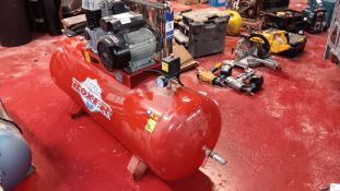 Clarke BOXER 14/200 200ltr 3HP belt driven compressor, S/N 5238340012, 240v