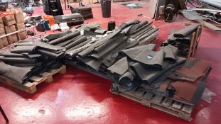 Quantity of various and part-roll roofing felts as photographed