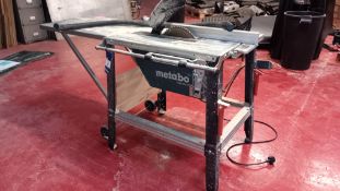 Metabo TKHS 315M 2.5 WNB Table Saw, serial number 010315303815, 240v