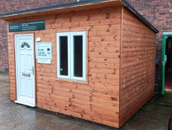 The assets of a bespoke Garden Room manufacturer, to include pre-built cabins, power tools, stock etc
