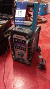 Makita DMR104 18v Cordless DAB Site Radio, S/N 168145