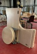 6 x Dismantled Office Desks comprising of 1 x Wave
