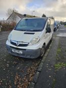 Vauxhall Vivaro 2700 CDTI 113 SWB, Registration YB63RKJ, Date of Registration 30 December 2013, Non-