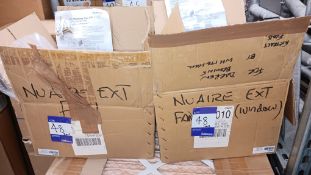 2 x Nuaire XS6GL Window Fan Kits