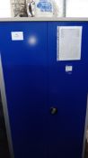Steel 2-door Cabinet & Contents to include 2 x BOC Portapack Light Duty Welding Kits (incomplete),