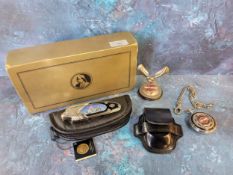 A Franklin Mint Collectors Knives Harley Davidson penknife with pouch and packaging; a Franklin Mint
