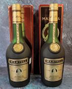 Two bottles of Martell Medallion V.S.O.P cognac, boxed 68cl.