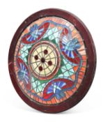 A TIFFANY STYLE STAINED GLASS CEILING DOME, 20TH CENTURY