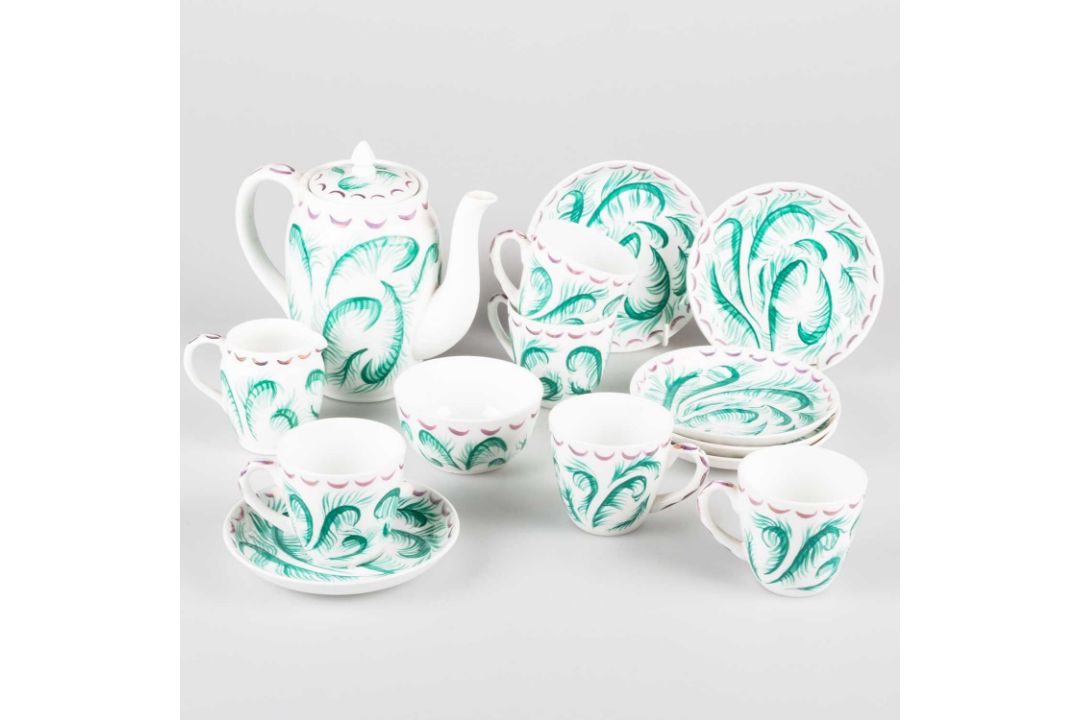 DAME LAURA KNIGHT DBE, RA, RWS (1877-1970) FOR FOLEY, A COFFEE SERVICE - Image 1 of 4