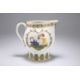 A PEARLWARE JUG MOULDED WITH SCENES REPRESENTING 'MISCHIEVOUS SPORT' AND 'SPORTING INNOCENCE' - Image 2 of 3