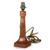 ROBERT THOMPSON OF KILBURN, A MOUSEMAN OAK TABLE LAMP