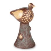 AN EARLY 19TH CENTURY SLIPWARE BIRD WHISTLE