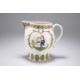 A PEARLWARE JUG MOULDED WITH SCENES REPRESENTING 'MISCHIEVOUS SPORT' AND 'SPORTING INNOCENCE' - Image 1 of 3