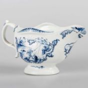 A WORCESTER SAUCEBOAT, CIRCA 1765