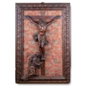 ATTRIBUTED TO CÉSAR BAGARD (1620-1709) CORPUS CHRIST WITH MAGDALENA AT THE FEET OF THE CROSS