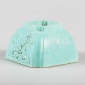 A CHINESE TURQUOISE GLAZED BRUSHWASHER, PROBABLY REPUBLICAN PERIOD