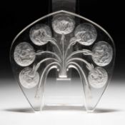RENÉ LALIQUE (FRENCH, 1860-1945), 'VEILLEUSE PISSENLIT', A TIARA NIGHT LIGHT STOPPER, DESIGNED 1914
