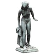 PAUL RAPHAEL MONTFORD (1868-1938), A BRONZE FIGURE OF A CLASSICAL MAIDEN