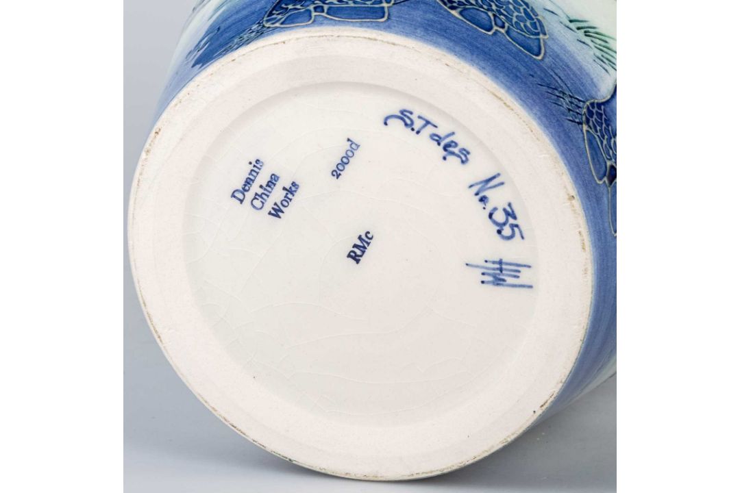 SALLY TUFFIN FOR DENNIS CHINA WORKS, A 'RHINOCEROS' PATTERN VASE - Image 2 of 2