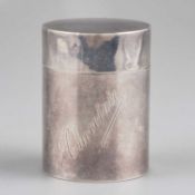 AN EDWARDIAN SILVER CHOCOLATE BOX