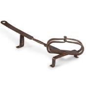 AN IRON BREAD TOASTER, PROBABLY FRENCH, 18TH/19TH CENTURY
