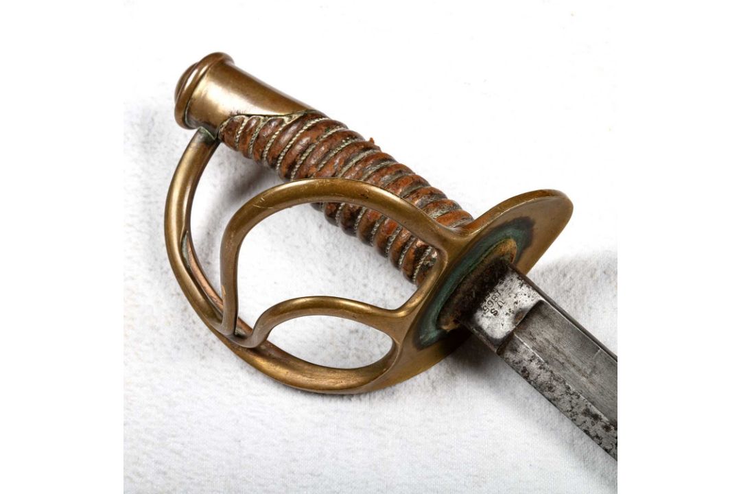 TWO AMERICAN LIGHT CAVALRY SABERS, MODEL 1860 - Image 2 of 3