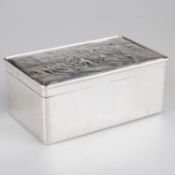 A LATE VICTORIAN SILVER CIGARETTE BOX