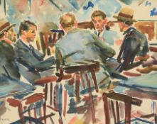 GRIGOR IVANOV NAYDENOV /1895-1983/ "Card game"