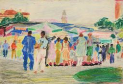 ZDRAVKO ALEXANDROV KANCHELOV /1911-1998/ "Fun fair"
