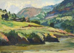 BORIS DENEV CHOKANOV /1883-1969/ "Mountain landscape"