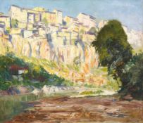 BORIS DENEV CHOKANOV /1883-1969/ "Landscape from Tarnovo"