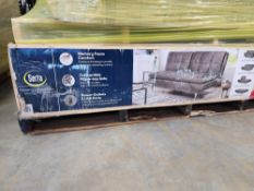 futon, fireplace console