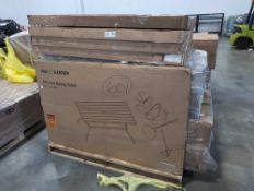 Nuu garden. one piece iron dining table, five of them and furniture console