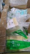 Pallet- make up brushes, aloe vera, 24K Collagen, belts, bottle feeders, kitty plush, headphones, ey