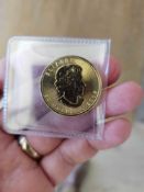 Gold Canadian maple leaf 1 oz