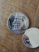 2 1 oz constitution mint vintage silver coins minted in Provo UT