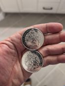 2 Queens beast Lion of England 2 oz coins