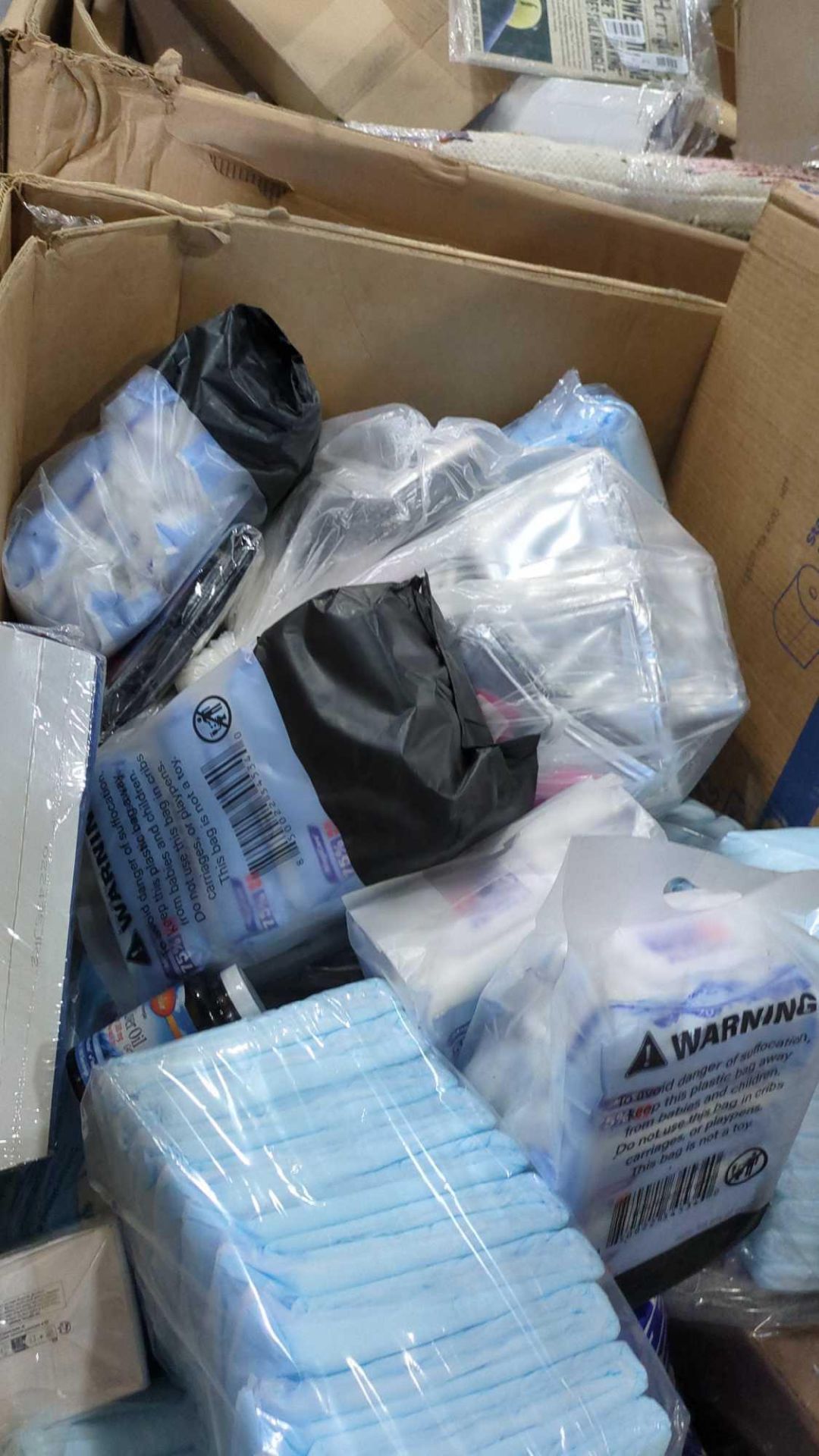 GL- Paper towels, gloves, first aid kit, q tips, collagen, bath tissue, wipes, diesel cologne, and m - Image 5 of 6