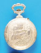 W. Rosskopf & Co, Patent, Anti-Magnetique, "Montre Chemin de Fer", railroad pocket watch,