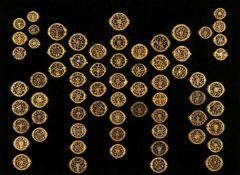 Collection of 67 antique filigree cut out spindle bridges