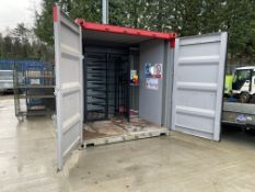 2020 10ft Containerized Turnstile Site Entry System, Supplied in 2020 for £9,000. Collection is by